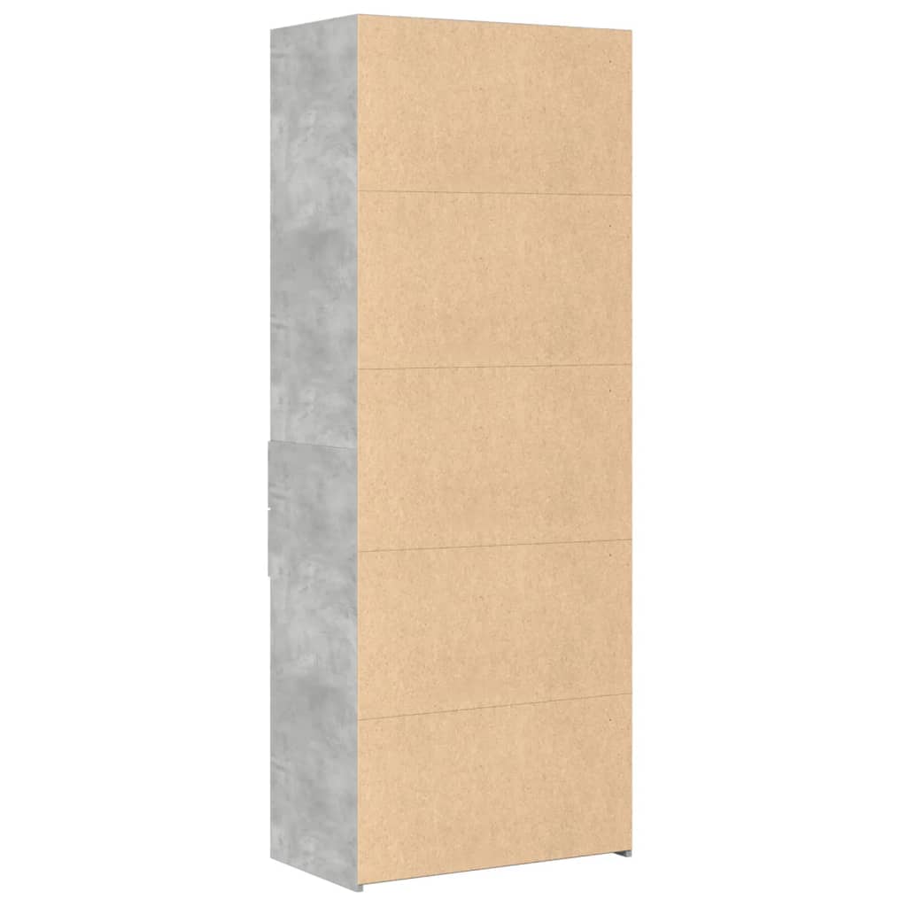 vidaXL Highboard Concrete Grey 70x42.5x185 cm Engineered Wood