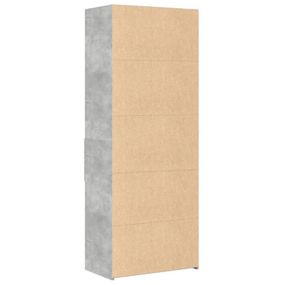 vidaXL Highboard Concrete Grey 70x42.5x185 cm Engineered Wood