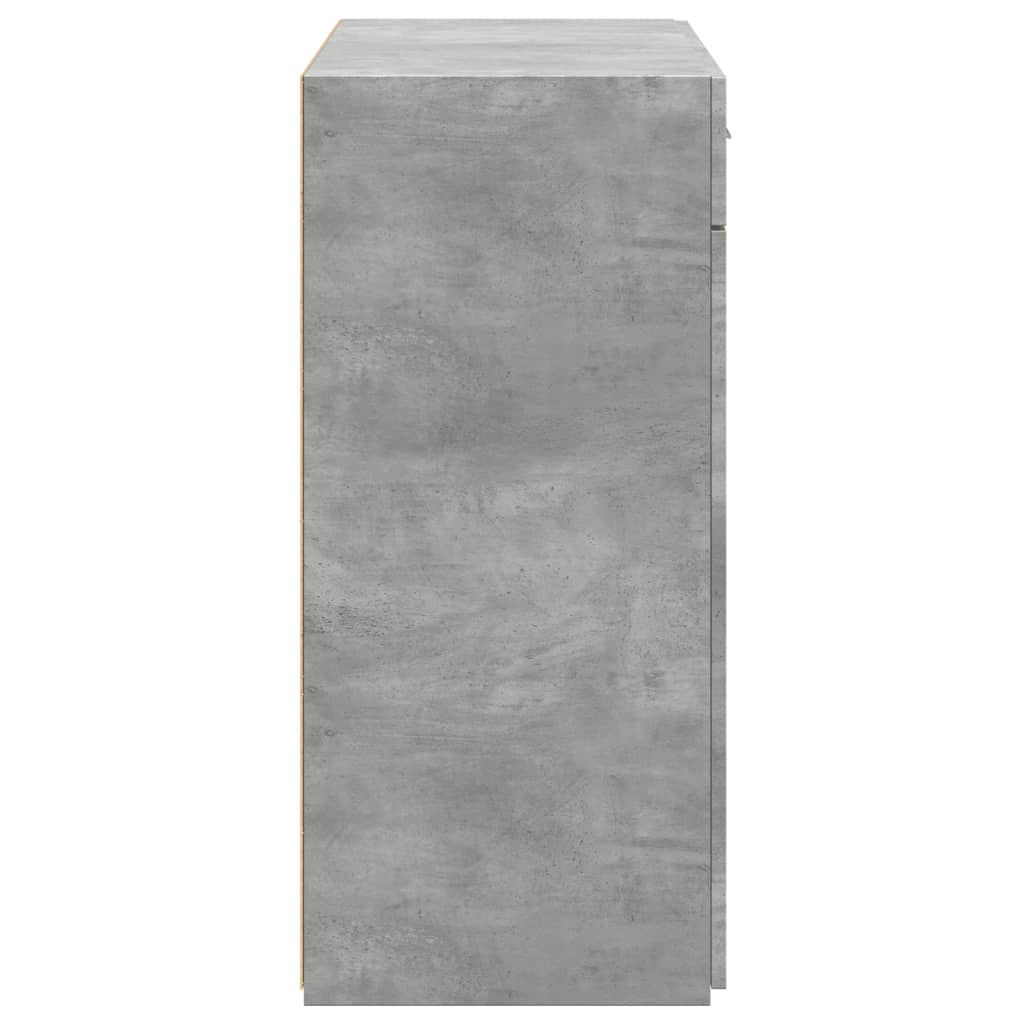 vidaXL Sideboard Concrete Grey 80x42.5x93 cm Engineered Wood