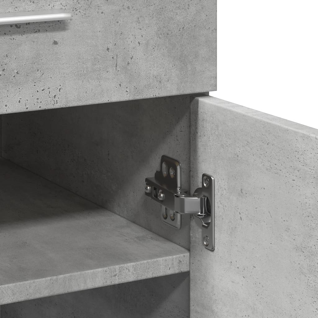 vidaXL Sideboard Concrete Grey 80x42.5x93 cm Engineered Wood