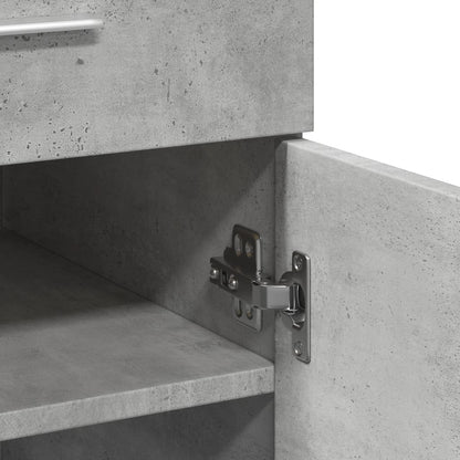 vidaXL Sideboard Concrete Grey 80x42.5x93 cm Engineered Wood