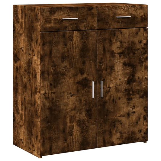 vidaXL Sideboard Smoked Oak 80x42.5x93 cm Engineered Wood