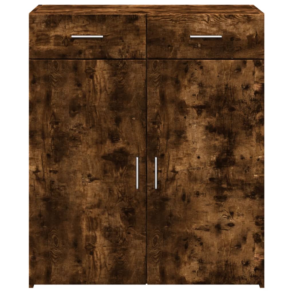 vidaXL Sideboard Smoked Oak 80x42.5x93 cm Engineered Wood