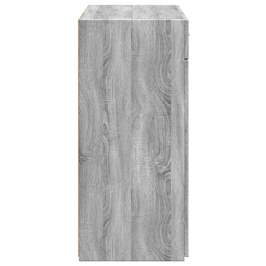 vidaXL Sideboard Grey Sonoma 80x42.5x93 cm Engineered Wood