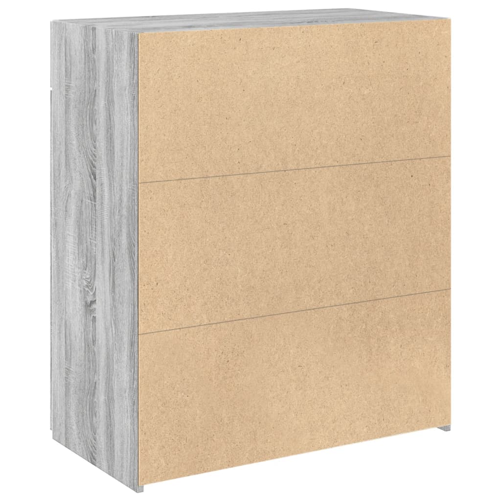 vidaXL Sideboard Grey Sonoma 80x42.5x93 cm Engineered Wood