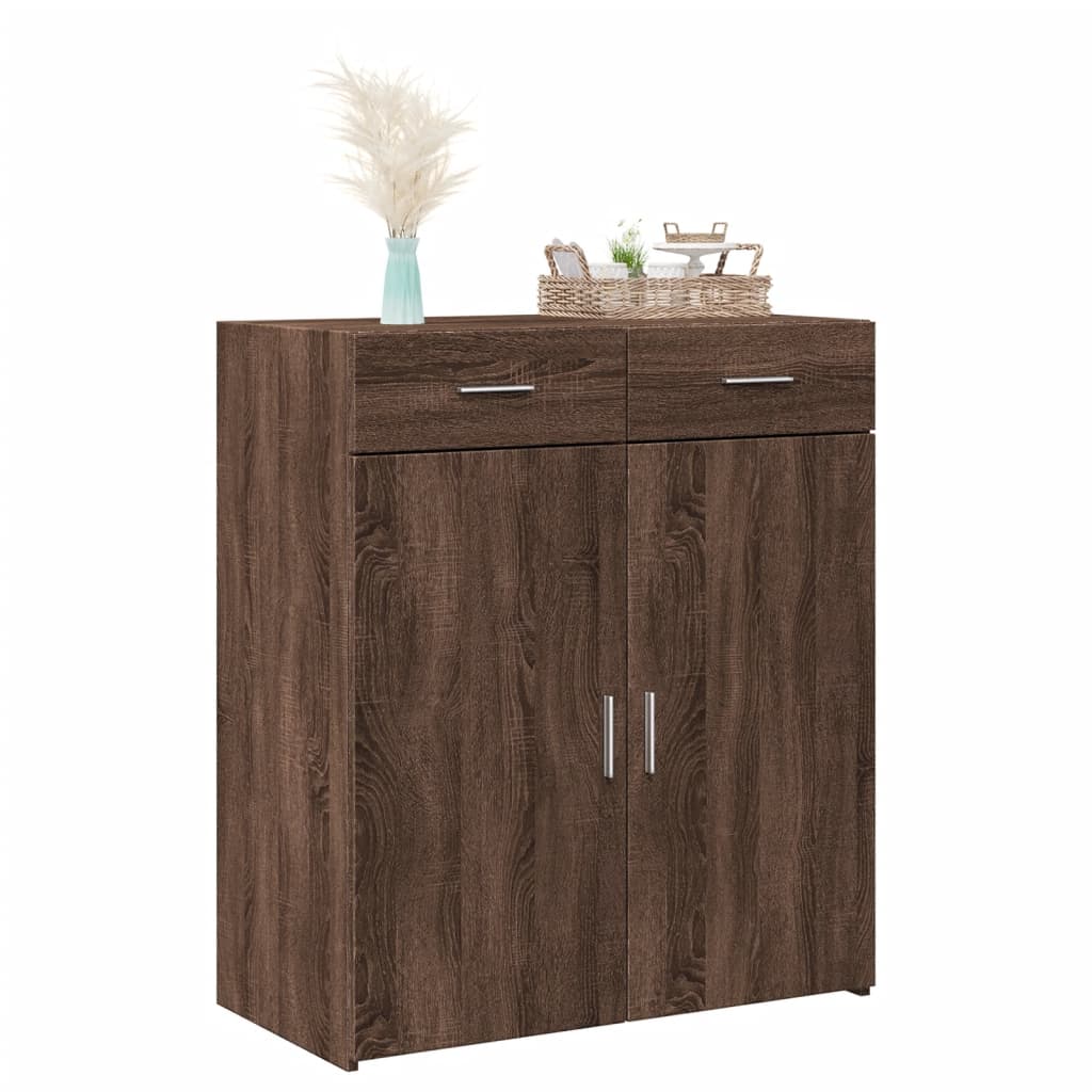 vidaXL Sideboard Brown Oak 80x42.5x93 cm Engineered Wood