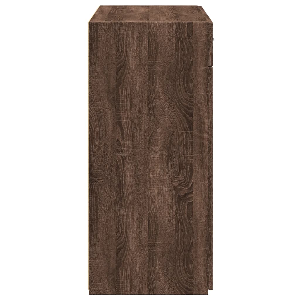 vidaXL Sideboard Brown Oak 80x42.5x93 cm Engineered Wood
