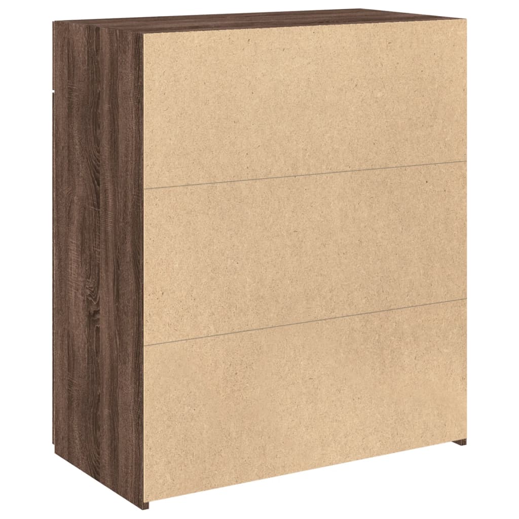 vidaXL Sideboard Brown Oak 80x42.5x93 cm Engineered Wood