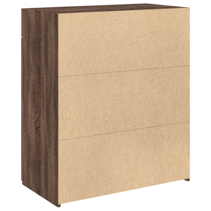 vidaXL Sideboard Brown Oak 80x42.5x93 cm Engineered Wood