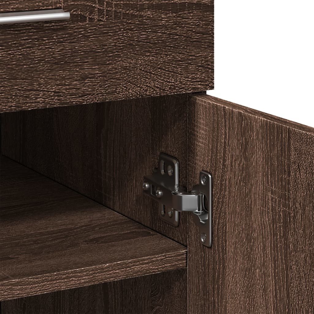 vidaXL Sideboard Brown Oak 80x42.5x93 cm Engineered Wood