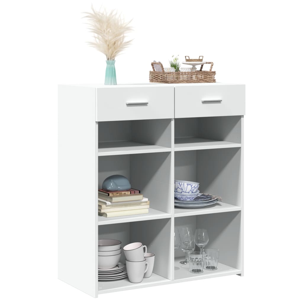 vidaXL Sideboard White 80x42,5x93 cm Engineered Wood