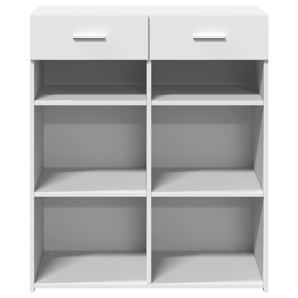vidaXL Sideboard White 80x42,5x93 cm Engineered Wood