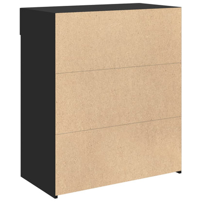 vidaXL Sideboard Black 80x42,5x93 cm Engineered Wood