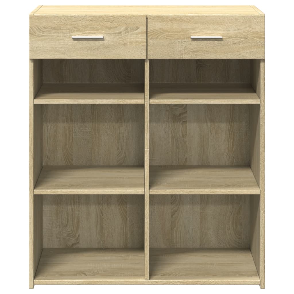vidaXL Sideboard Sonoma Oak 80x42.5x93 cm Engineered Wood