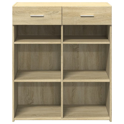 vidaXL Sideboard Sonoma Oak 80x42.5x93 cm Engineered Wood