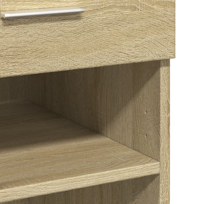 vidaXL Sideboard Sonoma Oak 80x42.5x93 cm Engineered Wood