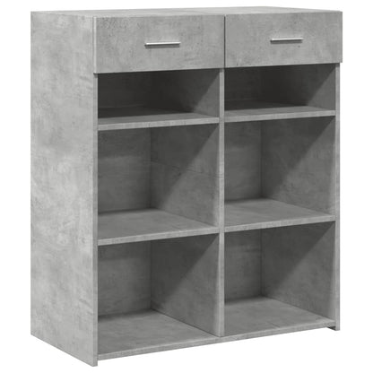 vidaXL Sideboard Concrete Grey 80x42,5x93 cm Engineered Wood