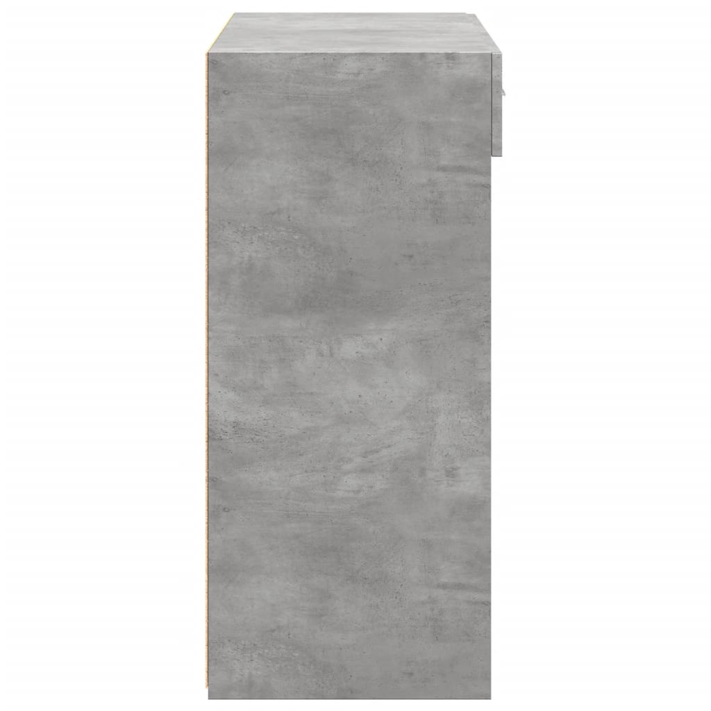 vidaXL Sideboard Concrete Grey 80x42,5x93 cm Engineered Wood