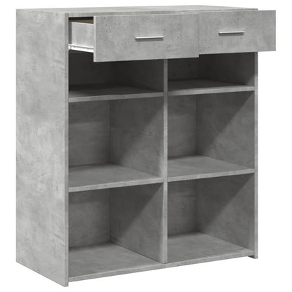 vidaXL Sideboard Concrete Grey 80x42,5x93 cm Engineered Wood