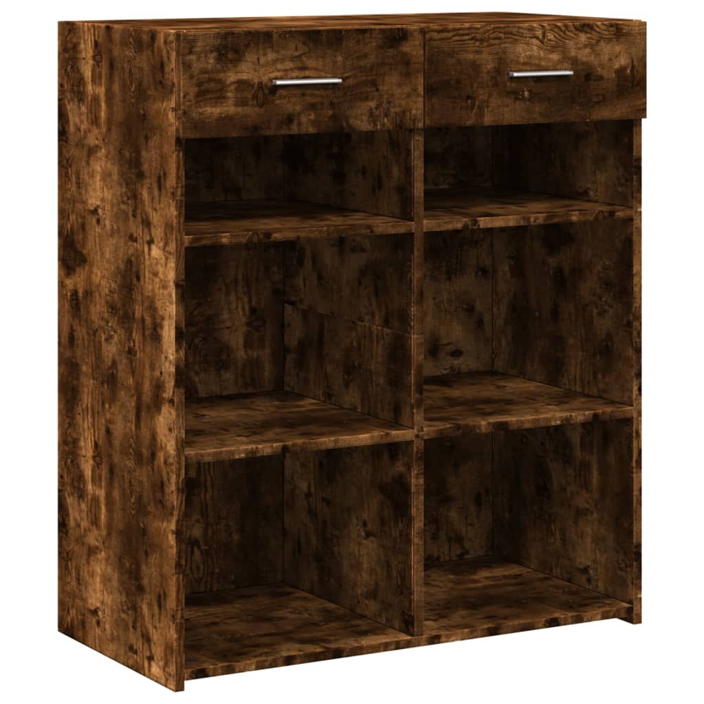 vidaXL Sideboard Smoked Oak 80x42,5x93 cm Engineered Wood
