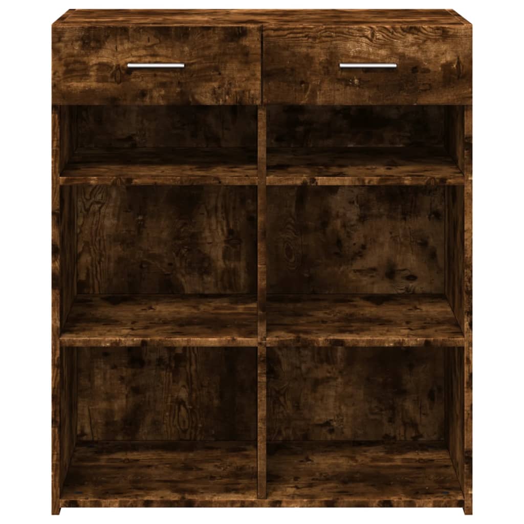vidaXL Sideboard Smoked Oak 80x42,5x93 cm Engineered Wood