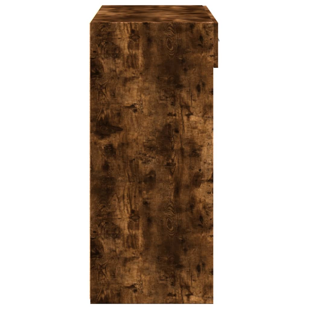 vidaXL Sideboard Smoked Oak 80x42.5x93 cm Engineered Wood