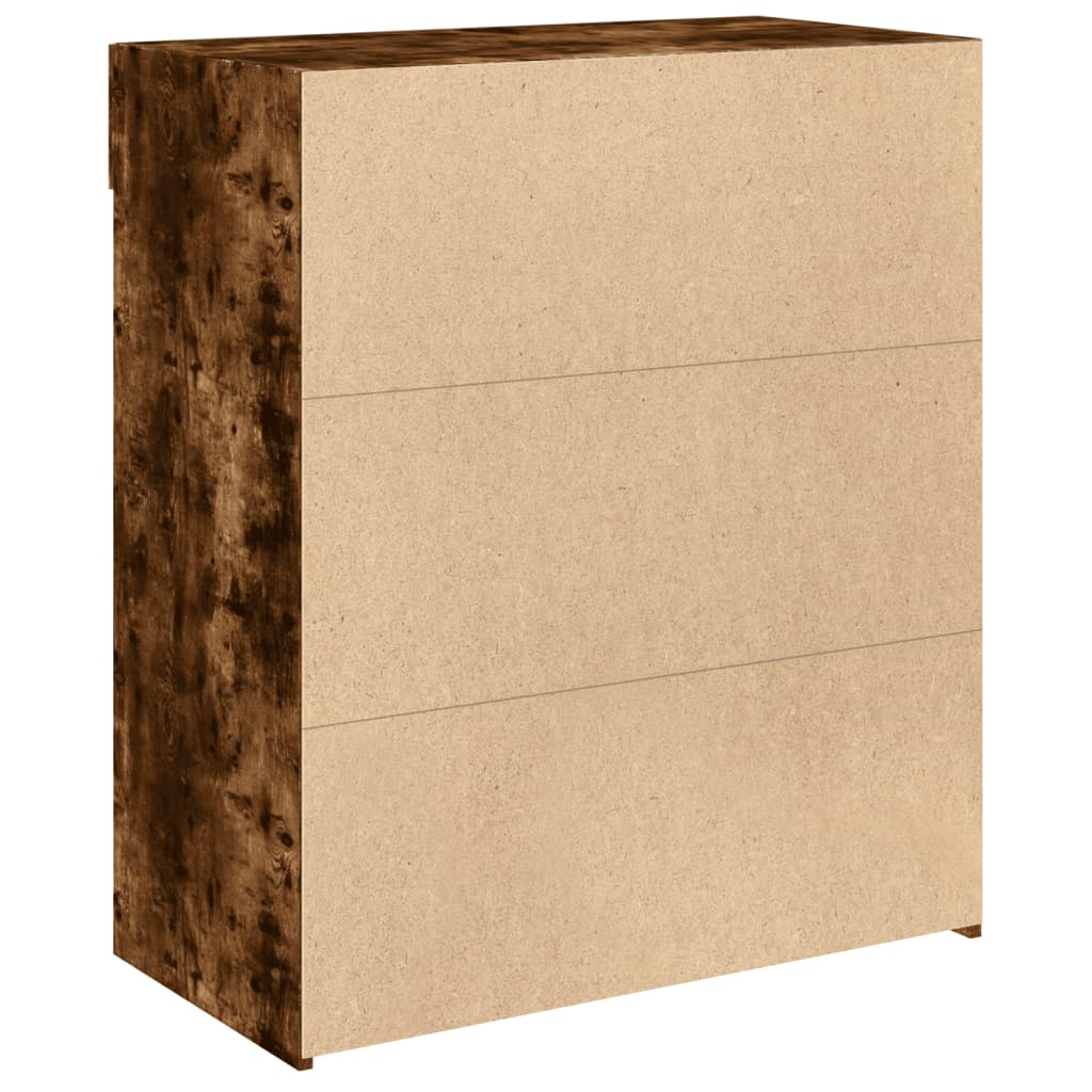 vidaXL Sideboard Smoked Oak 80x42,5x93 cm Engineered Wood