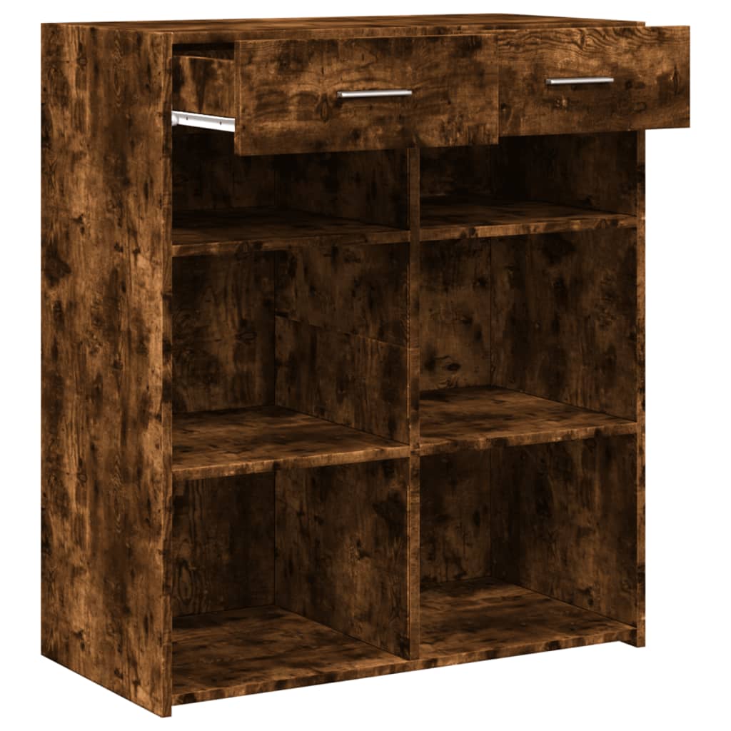 vidaXL Sideboard Smoked Oak 80x42,5x93 cm Engineered Wood