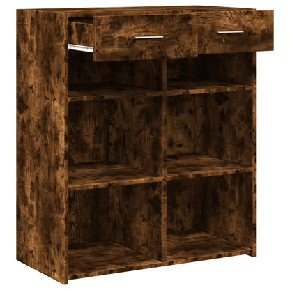 vidaXL Sideboard Smoked Oak 80x42,5x93 cm Engineered Wood