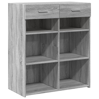 vidaXL Sideboard Grey Sonoma 80x42.5x93 cm Engineered Wood