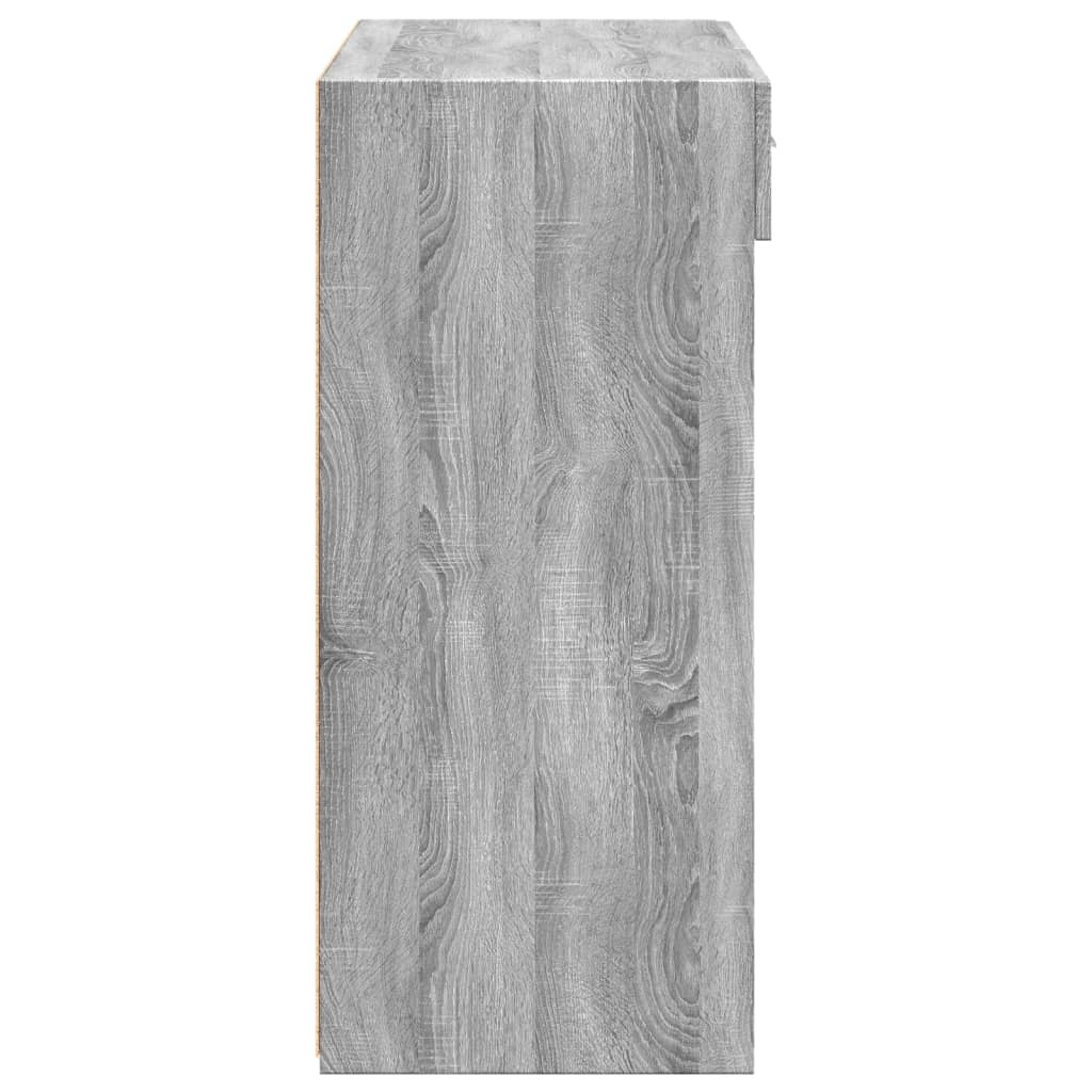 vidaXL Sideboard Grey Sonoma 80x42.5x93 cm Engineered Wood