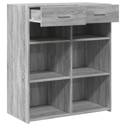 vidaXL Sideboard Grey Sonoma 80x42.5x93 cm Engineered Wood