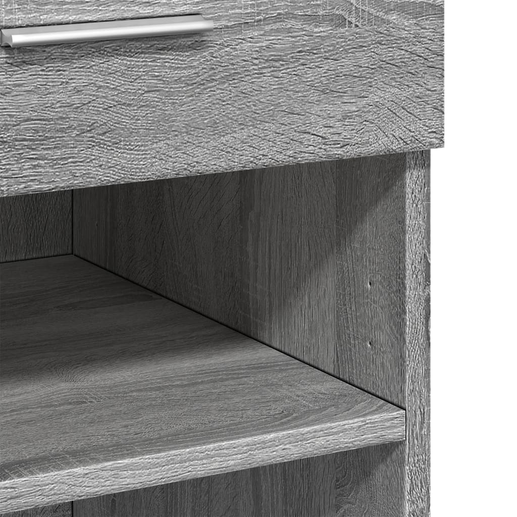 vidaXL Sideboard Grey Sonoma 80x42.5x93 cm Engineered Wood
