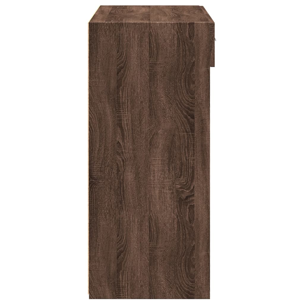 vidaXL Sideboard Brown Oak 80x42.5x93 cm Engineered Wood