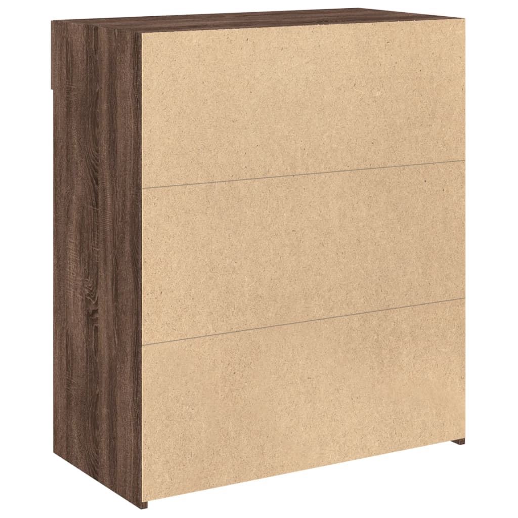 vidaXL Sideboard Brown Oak 80x42.5x93 cm Engineered Wood