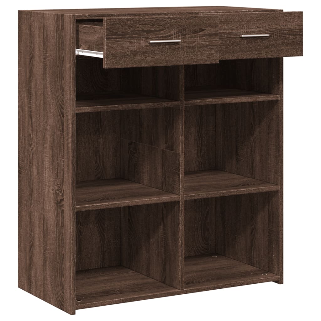 vidaXL Sideboard Brown Oak 80x42.5x93 cm Engineered Wood