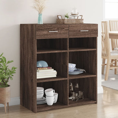 vidaXL Sideboard Brown Oak 80x42,5x93 cm Engineered Wood
