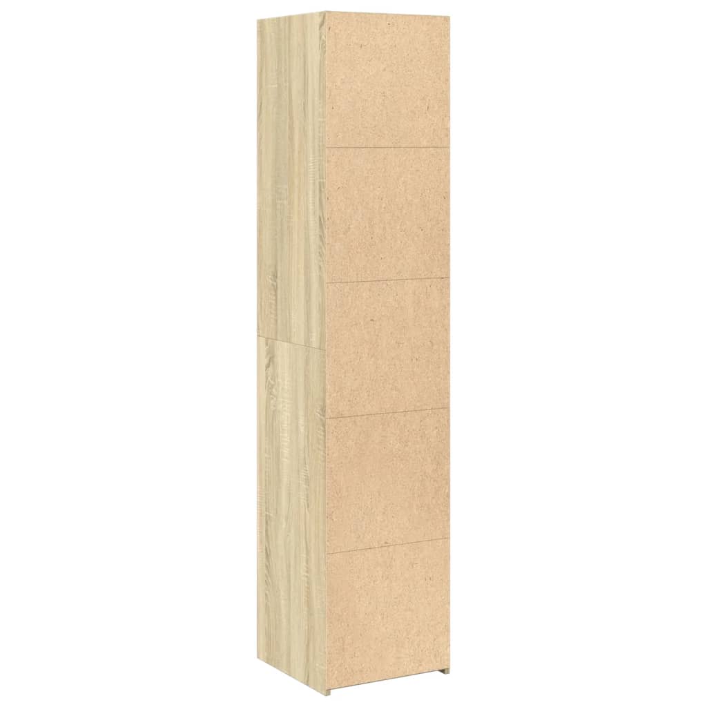 vidaXL Highboard Sonoma Oak 40x41x185 cm Engineered Wood