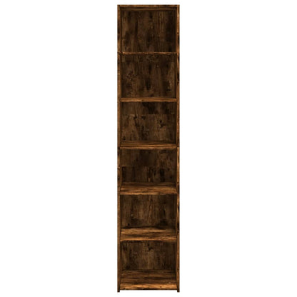 vidaXL Highboard Smoked Oak 40x41x185 cm Engineered Wood