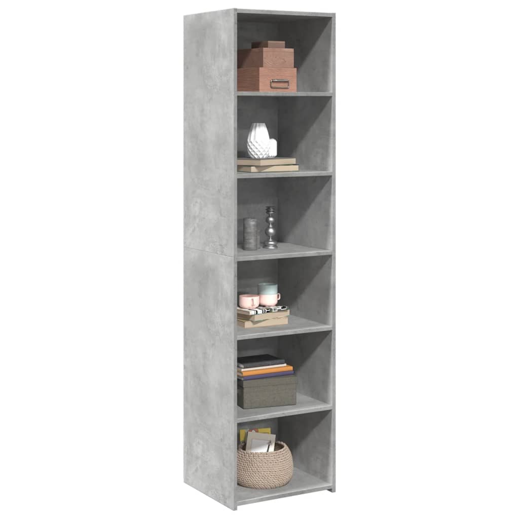 vidaXL Highboard Concrete Grey 45x41x185 cm Engineered Wood