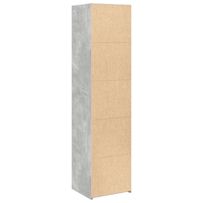 vidaXL Highboard Concrete Grey 45x41x185 cm Engineered Wood