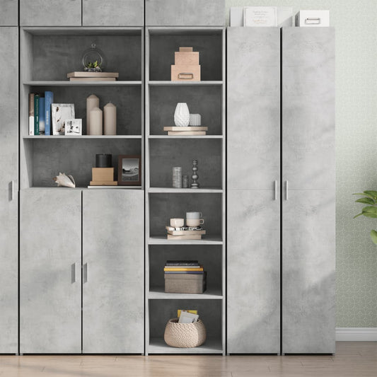 vidaXL Highboard Concrete Grey 45x41x185 cm Engineered Wood