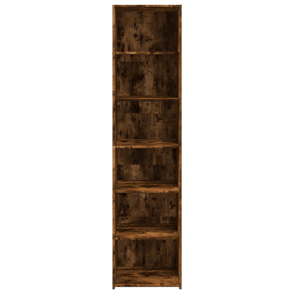 vidaXL Highboard Smoked Oak 45x41x185 cm Engineered Wood