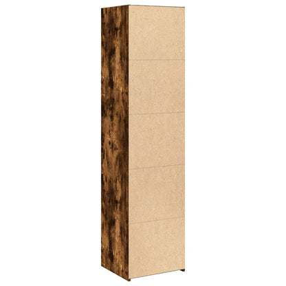 vidaXL Highboard Smoked Oak 45x41x185 cm Engineered Wood
