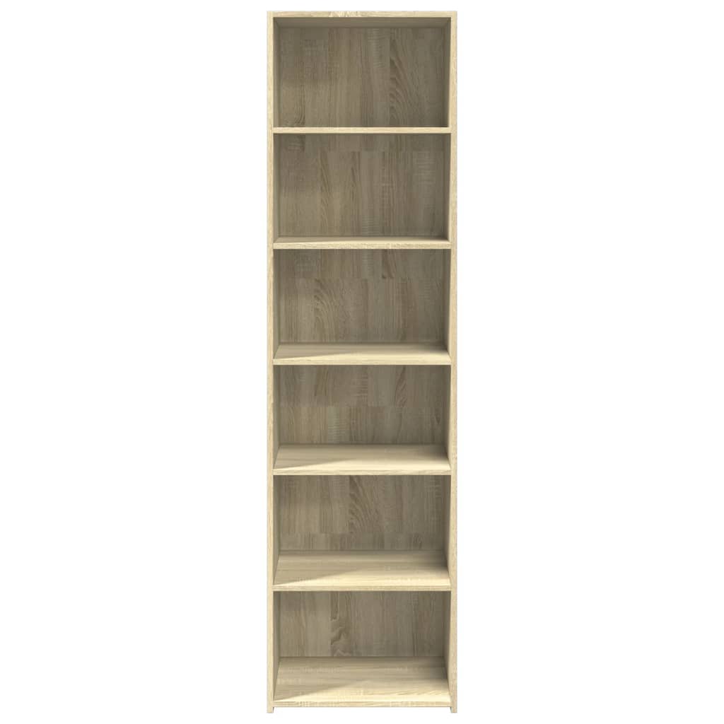 vidaXL Highboard Sonoma Oak 50x41x185 cm Engineered Wood