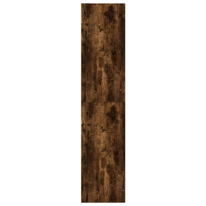 vidaXL Highboard Smoked Oak 50x41x185 cm Engineered Wood