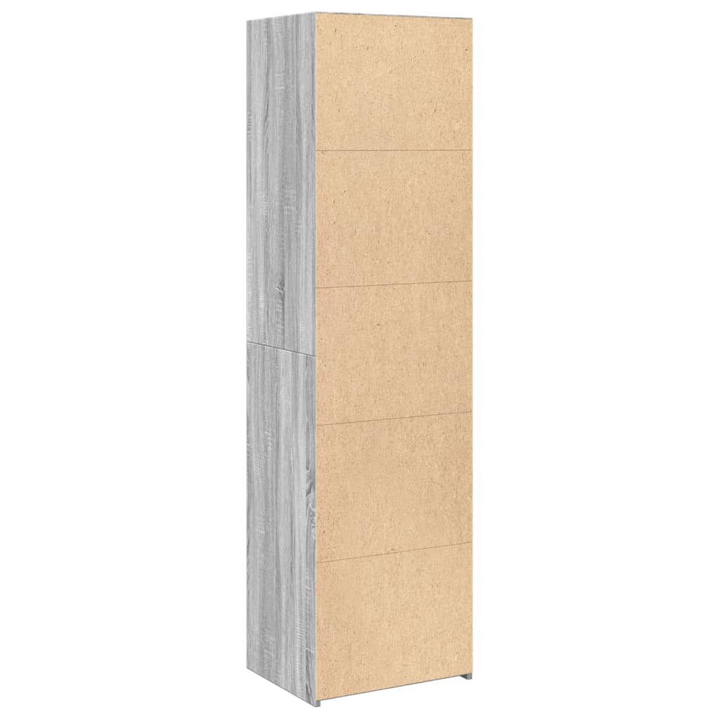 vidaXL Highboard Grey Sonoma 50x41x185 cm Engineered Wood