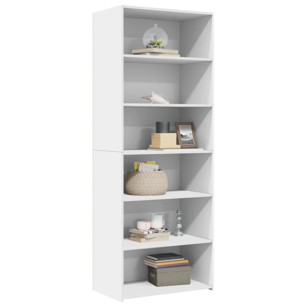 vidaXL Highboard White 70x41x185 cm Engineered Wood