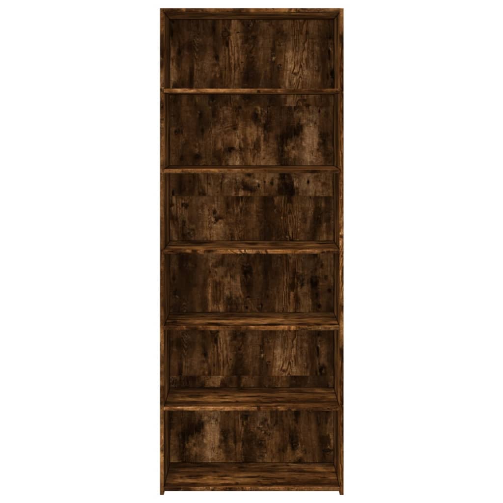 vidaXL Highboard Smoked Oak 70x41x185 cm Engineered Wood