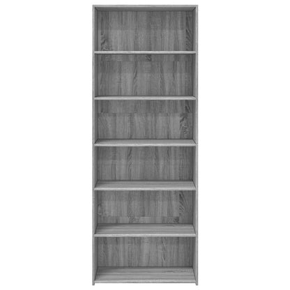 vidaXL Highboard Grey Sonoma 70x41x185 cm Engineered Wood